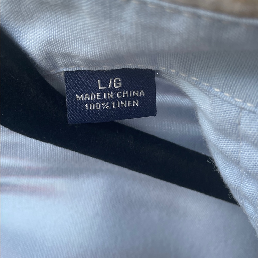 Tommy Bahama 100% Linen Striped Long Sleeve Shirt - Picture 7 of 9